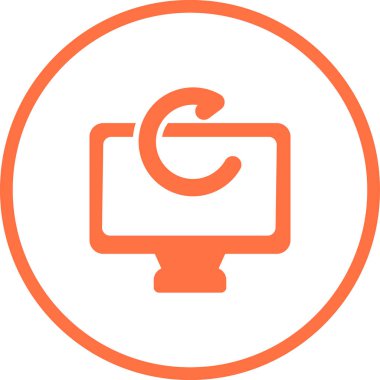 bilgisayar simge vektör illüstrasyonunu yeniden başlatır 