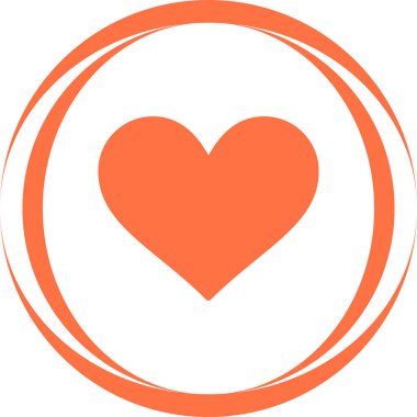 kalp simgesi, web basit illüstrasyon