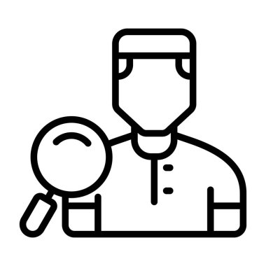 kullanıcı. Web simgesi basit illüstrasyon