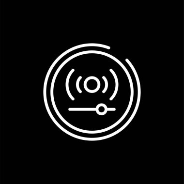 Canlı yayın simgesinin vektör illüstrasyonu