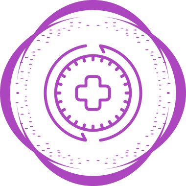 Geçmiş web simgesi vektör illüstrasyonu