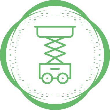 Makas Kaldırma simgesi vektör illüstrasyonu    