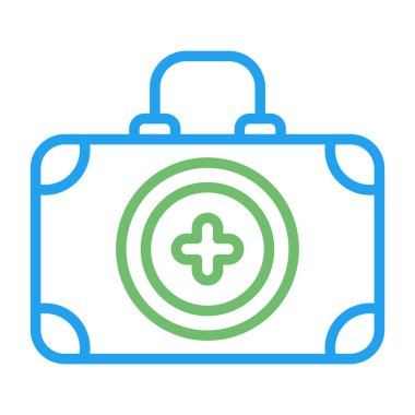 İlk yardım kiti vektör illüstrasyonu