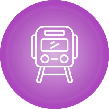 tren. Web simgesi basit illüstrasyon