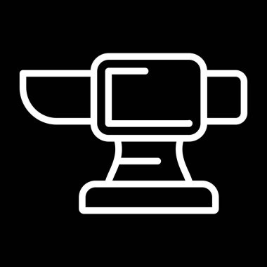 örs simgesi, vektör illüstrasyonu basit tasarım