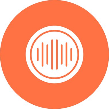 Ses Spektrumu simgesi, vektör illüstrasyonu 