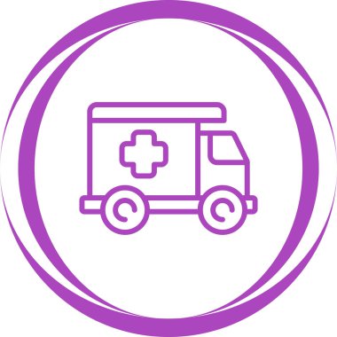 dağıtım kamyonu simgesi, vektör illüstrasyonu basit tasarım