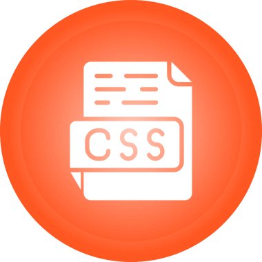 CSS dosya vektör illüstrasyonu