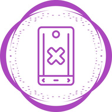 akıllı telefon simgesi, vektör illüstrasyonu basit tasarım