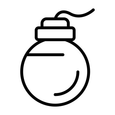 bomba ikonu web basit vektör çizimi