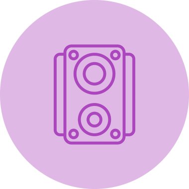 hoparlör ağ ikonu vektör illüstrasyonu 