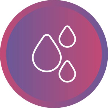 Yağmur damlası simgesinin vektör illüstrasyonu 