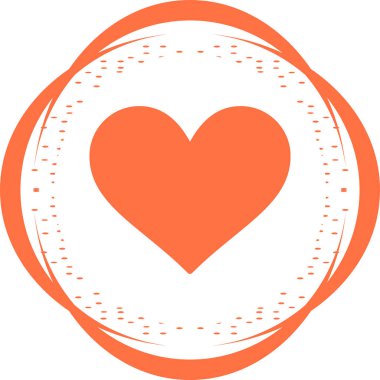 kalp simgesi, web basit illüstrasyon
