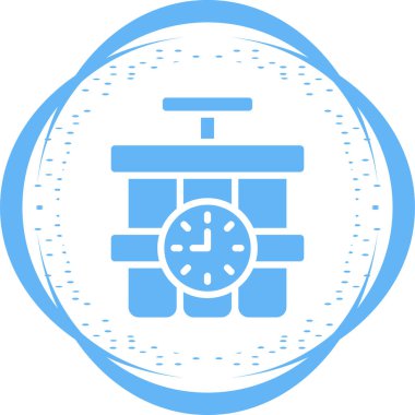 Beyaz Arkaplanda Dinamit Tnt Simgesi. Vektör