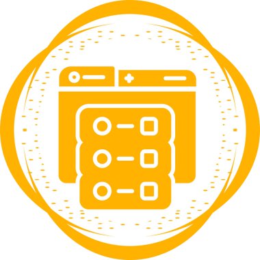 sunucu simgesi, vektör illüstrasyonu basit tasarım