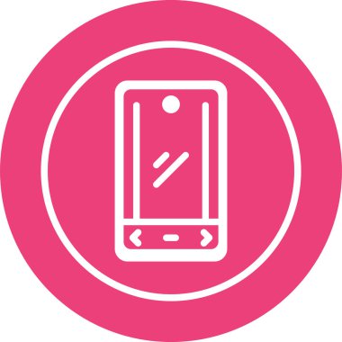 akıllı telefon simgesi, vektör illüstrasyonu basit tasarım