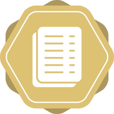 belge web simgesi vektör illüstrasyonu