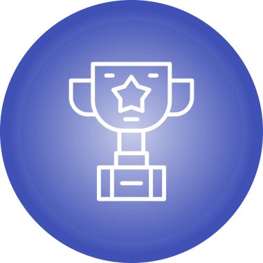 kupa web simgesi vektör illüstrasyonu 