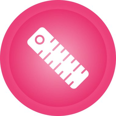 Cetvel web simgesi, vektör çizim