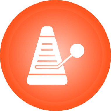 Metronom simgesinin basit çizimi