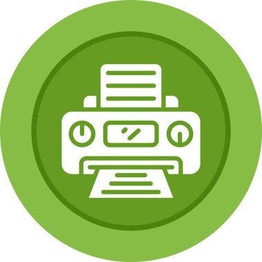 Yazıcı. Web simgesi basit illüstrasyon