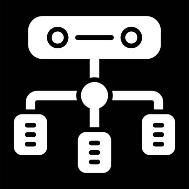 Yük dengeleyici. Web simgesi basit illüstrasyon