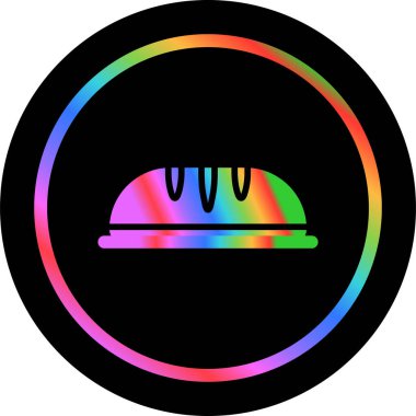 İzole edilmiş taze ekmek simgesinin vektör çizimi 