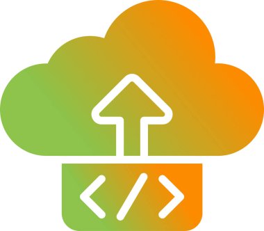 Bulut Dağıtım vektör simgesi