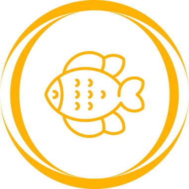 balık simgesi web basit illüstrasyon