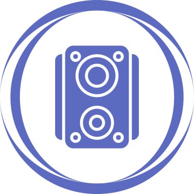 hoparlör ağ ikonu vektör illüstrasyonu 