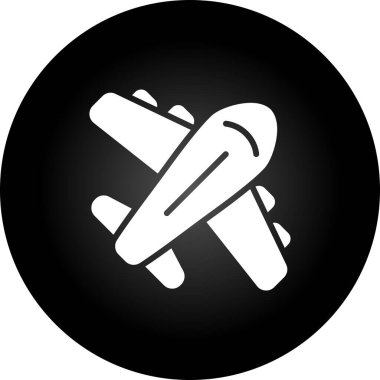 uçak web simgesi, vektör illüstrasyonu 