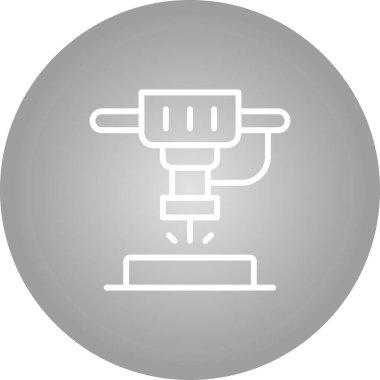 Makine simgesinin vektör illüstrasyonu