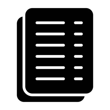 belge web simgesi vektör illüstrasyonu