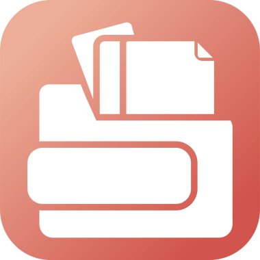 belge web simgesi vektör illüstrasyonu