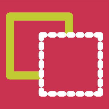 Önplan web simgesi, vektör illüstrasyonu