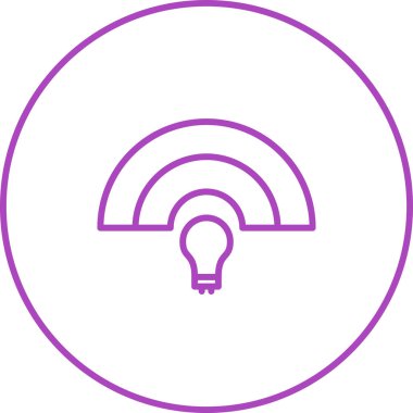  Yaratıcı ampul simgesi. vektör çizimi tasarımı