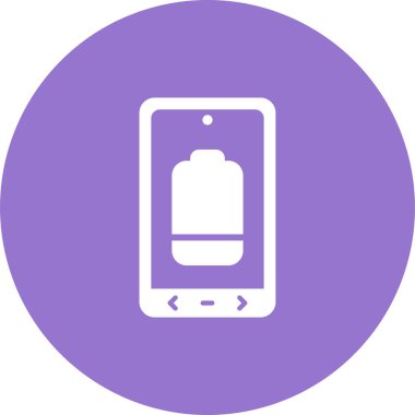 Pil Düşük Ağ simgesi, basit vektör illüstrasyonu