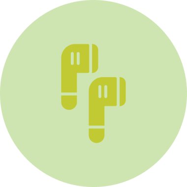 Kulaklıklar. Web simgesi basit illüstrasyon