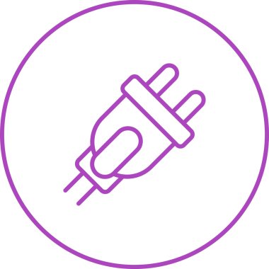 elektrik dolgu simgesi web illüstrasyonu