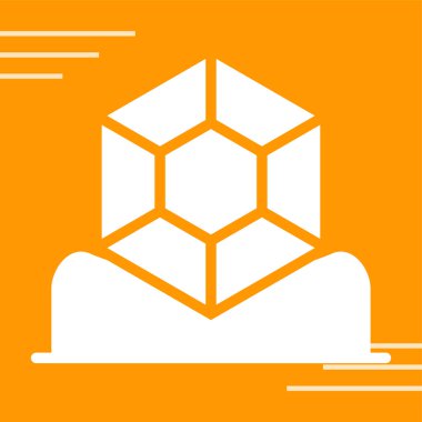 Mücevher simgesi, vektör illüstrasyonu basit tasarım