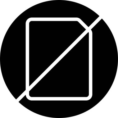 Beyaz Arkaplanda Kağıtsız Simge İzole Edildi