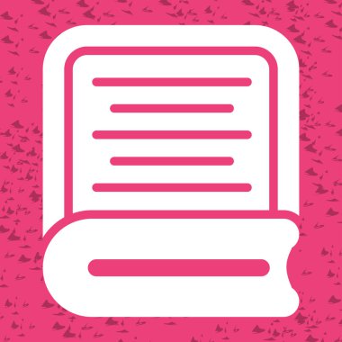 kitap simgesi, vektör illüstrasyonu basit tasarım