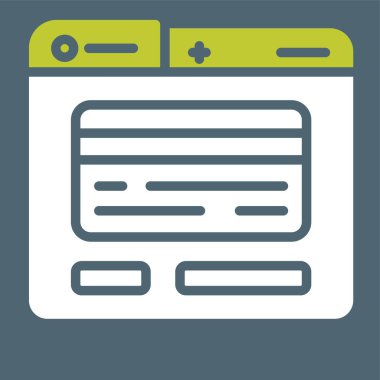 Kredi Kartı Hattı Simgesi. Ödeme Konsepti. Vektör İllüstrasyonu.