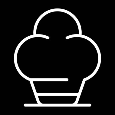 Şef Şapka web simgesi, basit vektör illüstrasyonu