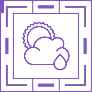 bulut web simgesi basit illüstrasyon