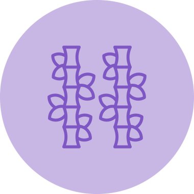 Bambu, ağ basit illüstrasyon