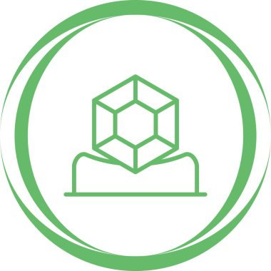 Mücevher simgesi, vektör illüstrasyonu basit tasarım