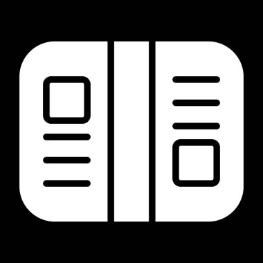 Kutu simgesi vektör illüstrasyonu