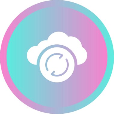 Veri eşzamanla izole edilmiş simge, döndürme simgesi, eşzamanlama vektör simgesi