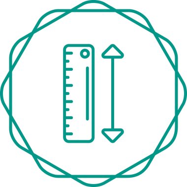 vektör çizim ölçek simgesi